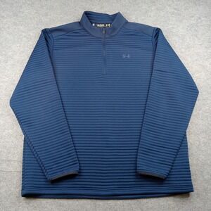 Under Armour Pullover Mens 2XL Ribbed 1/4 Zip Long Sleeve Athletic Top 1281270
